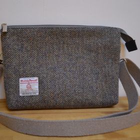 'Lorna' Crossbody bag - grey/brown